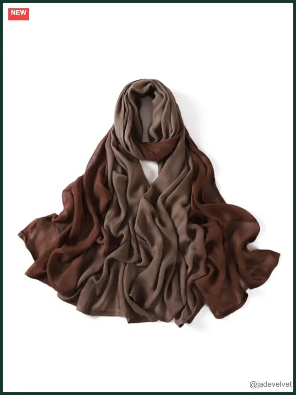 Ombre Modal Hijab Scarf Muslim Soft Lightweight Headscarf